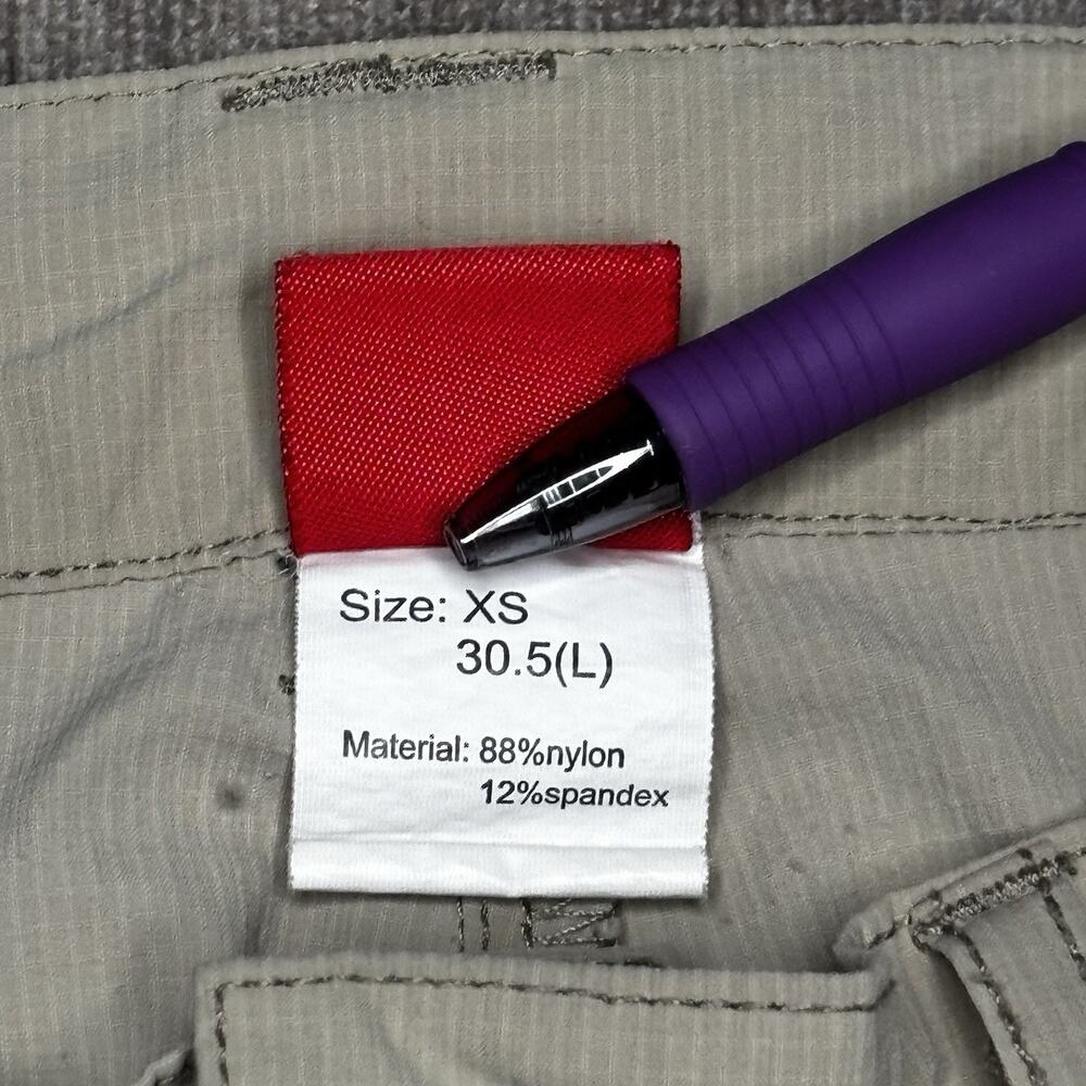 Nonwe Convertible Cargo Hiking Pants Women XS (30x27) Ripstop Outdoors Gorpcore - Picture 4 of 10